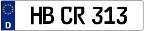 Trailer License Plate